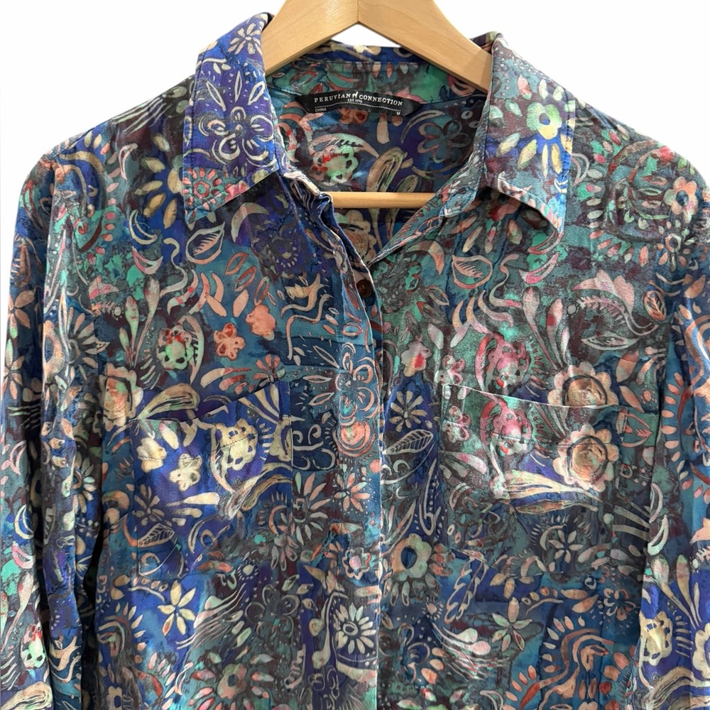 Peruvian Connection Button Down Shirt - image 3